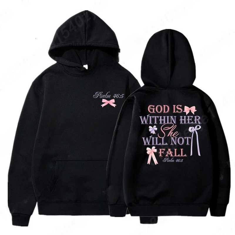 Womens Hoodies with Butterfly and Letter Print Long Sleeves Hooded Christian Jesus God Graphic Hoodies Harajuku Pullovers XJ250717