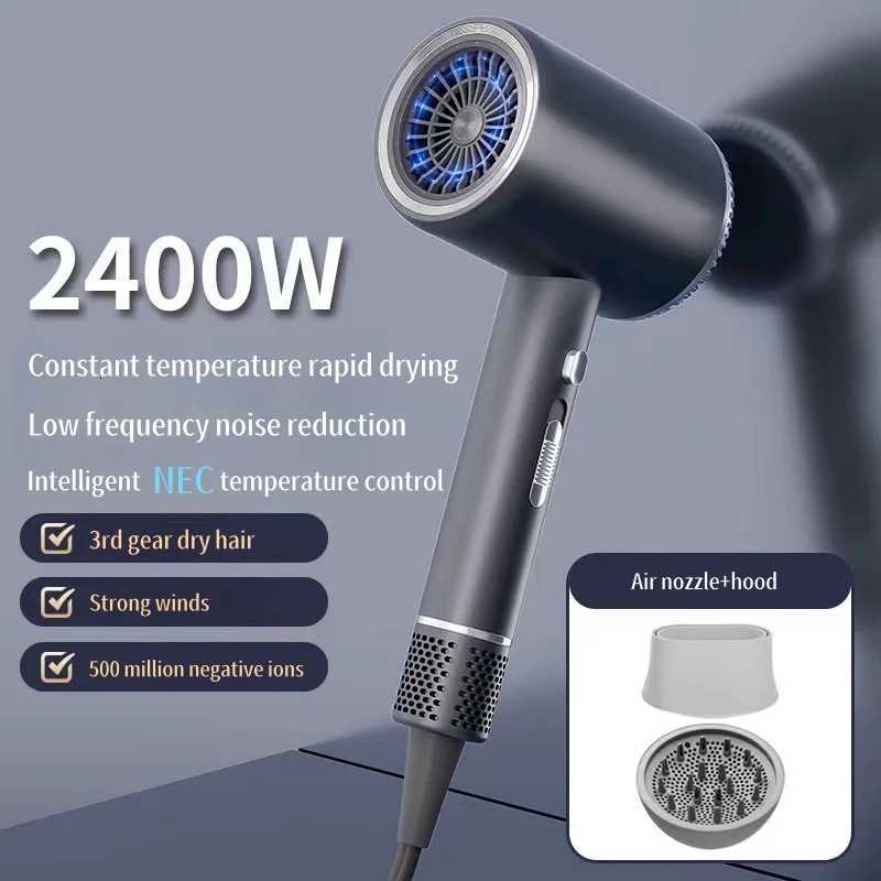 2400W High-Speed Hair Dryer With Blue Light Negative Ion Quick Drying And Silent Hair Care Dedicated For Home Hair Salons W250718