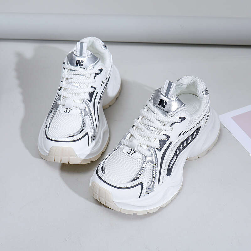 Autumn New Thick-Soled Dad for Women Korean Version Breathable Round-Toe Casual Shoes Ins Non-Slip Free shipping Student Sneakers G222