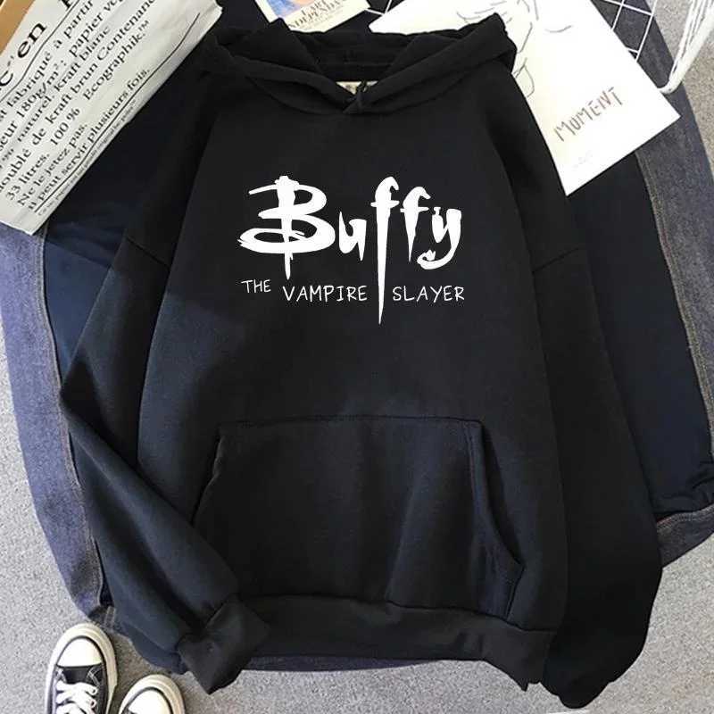 New BUFFY Harajuku hoodie womens long-sleeve casual loose sweatshirt autumn fashion Harajuku hoodie tops XJ250717