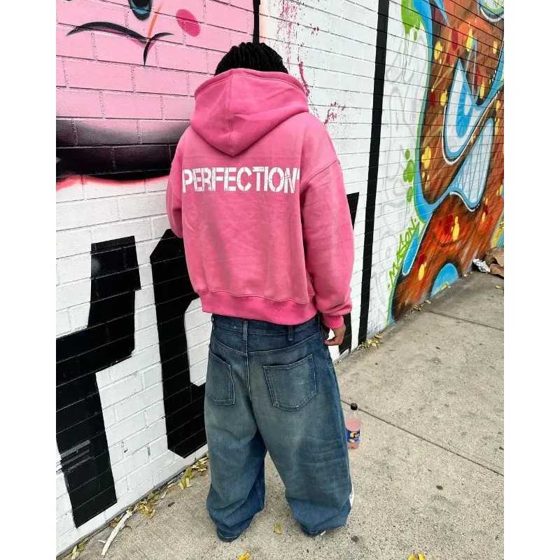 Punk Street New Casual Sweatshirts Y2k Zipper Hoodie for Men Harajuku Hip Hop Loose Couple Tops Autumn/Winter Gothic Clothes X250718
