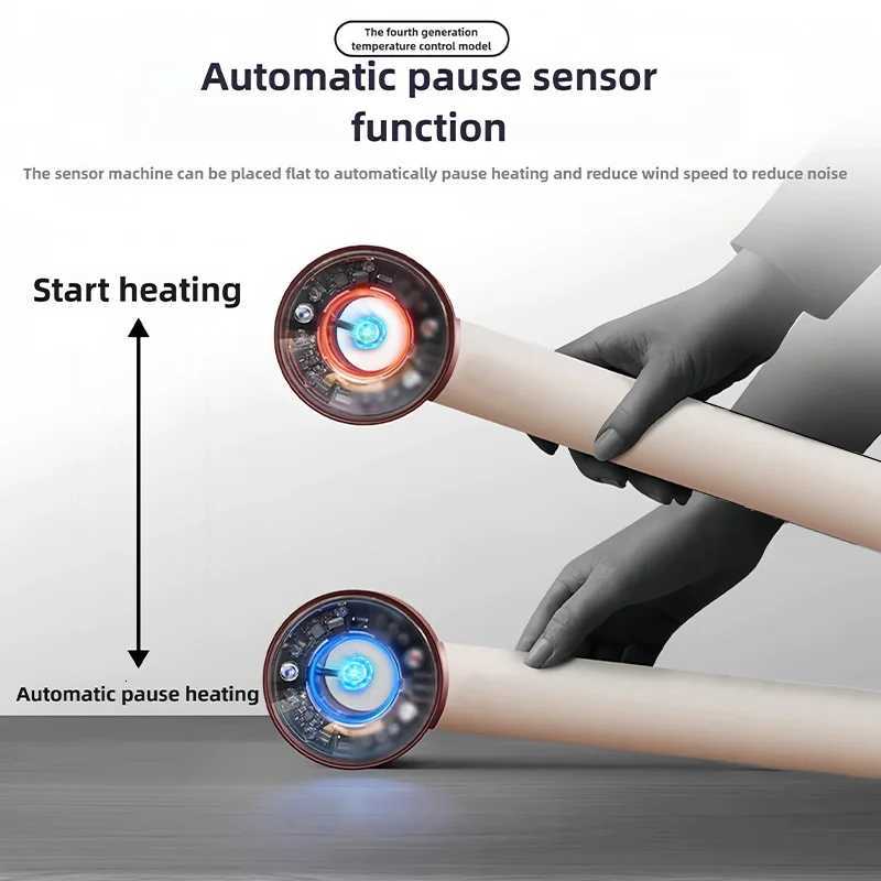 2025 New 1600W Professional Super Negative Ion High-Speed Hair Dryer 220V Temperature Leafless Hair Dryers Quick Home Appliances W250718