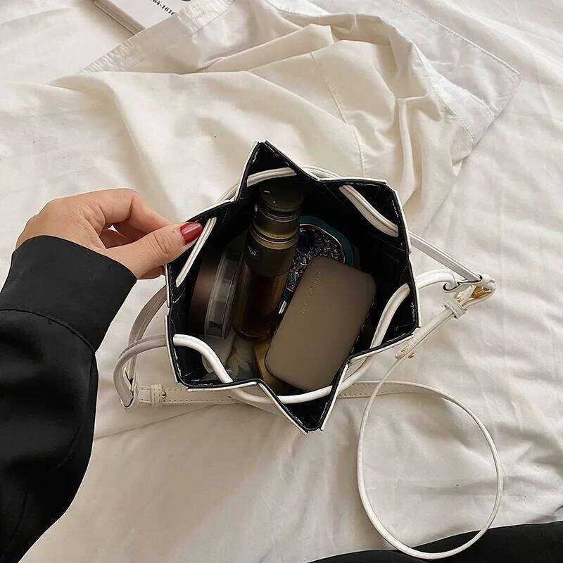 Designer Bag Brand Folding Bucket For Women High Quality Shoulder Fashion Purse And Handbag Designer Geometric Crossbody Bag Satchel