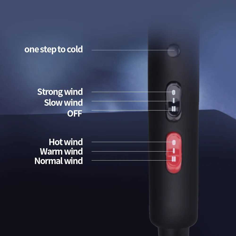 RESUXI X5 2500W High Power Hair Dryer Hair Salon Home Use Anion Electric Blow Dryer Fast Dry Hair Styling Ladies Blow Dryer W250718