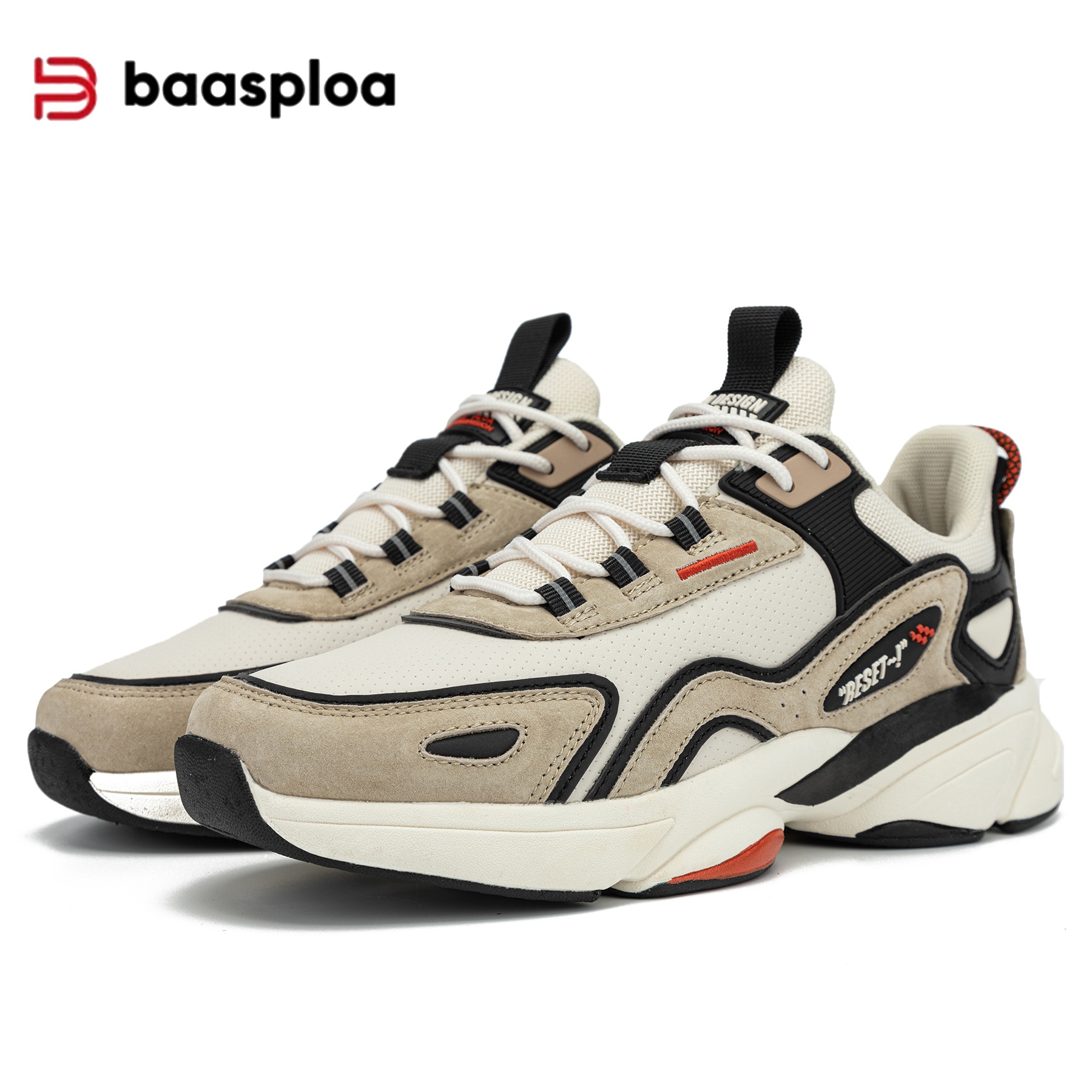 Baasploa Mens Running Shoes Lightweight Breathable Athletic Sneakers for Outdoor Sports Jogging Walking Gym Training Non Slip Durable Comfortable Casu