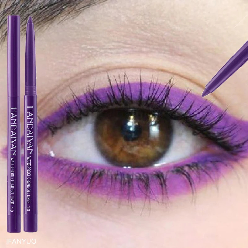 Matte Colorful Eye Liner Pen 20 Colors Eyeliner Gel Pencils Long Lasting Eye Shadow Pen Pink Black Eye Charming Makeup Cosmetics 250717