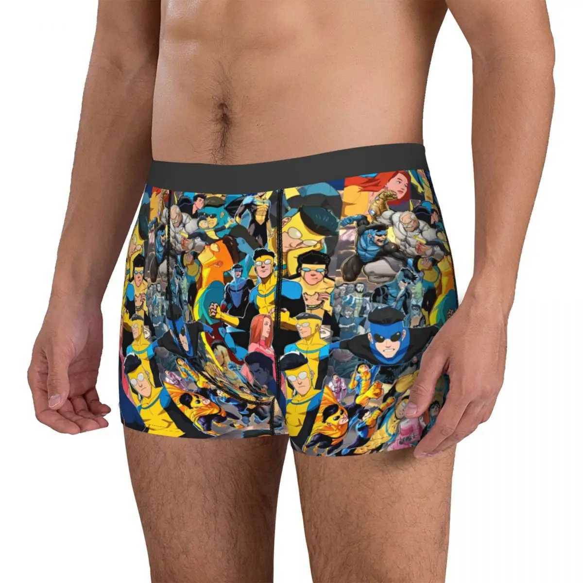 Men Invincible Mark Grayson Superhero Underwear Anime Funny Boxer Briefs Shorts Panties Mens Soft Underpants S-XXL X250718