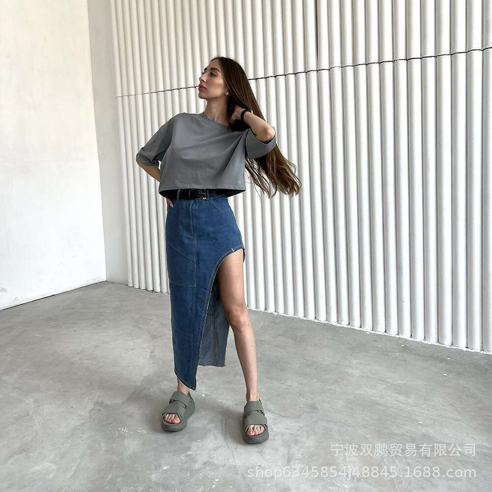 Spring Summer New Solid Color T-Shirt Women Y2k Pure Cotton Short Sleeve Top Hot Girl Style B5