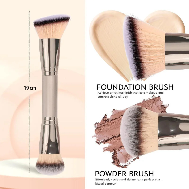 Dual-ended Foundation Brush Concealer brush Large Area Highlight Concealer Makeup Brush 250716