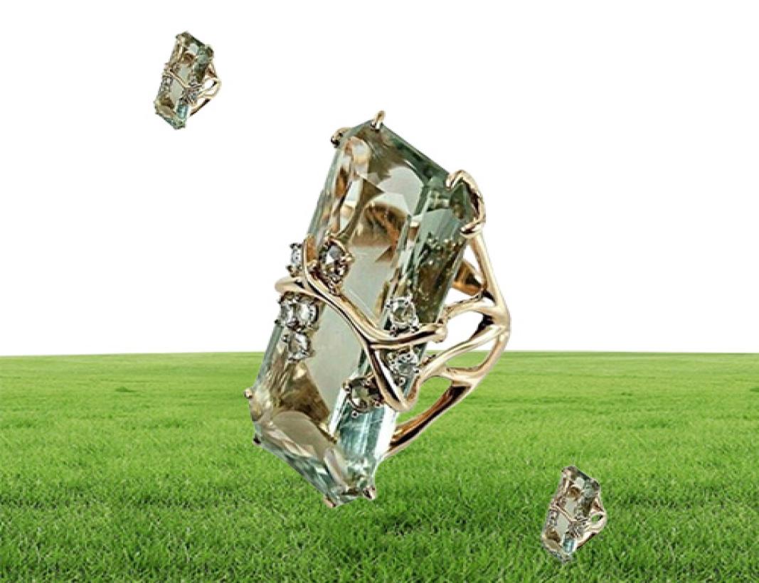 Cluster Rings Sz610 Men Peridot Wedding Engagement Ring Vintage Women3760015