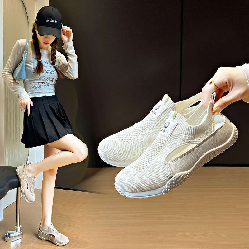 Spring New Korean Style Ins Student Casual Sports Hollow Out Sneakers Street Shooting 2025 White Shoes Free shipping Female K1506