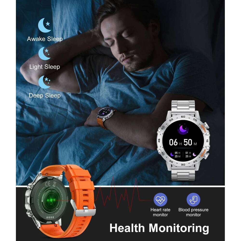 LIGE New1.39" Bluetooth Call Smart Watch Men Outdoor Sport Fiess Heart Rate Health Monitoring Smartwatch for Android IOS Phone free shipping