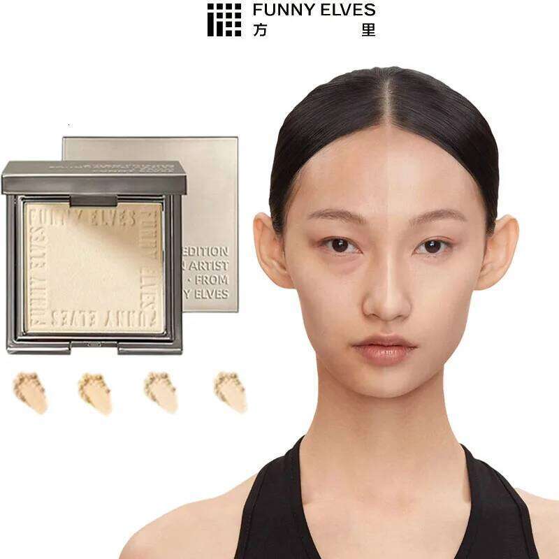 Funnyees Setting Pressed Powder Matte Finish Compact Oill Control 16H Longlasting Durable Waterproof Invisible Pores Concealer X25071