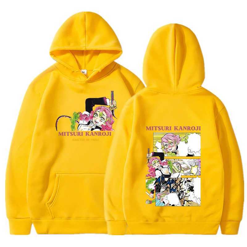 Demon Slayer Kimetsu No Yaiba Anime Manga Mitsuri Kanroji Hoodies Men Fashion Long Sleeve Sweatshirts Hoodies Pullovers Sweatshirts XJ250717