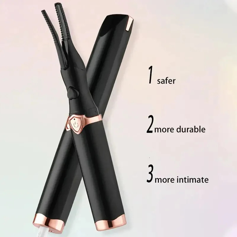 Portable 3 Temperature Mode Heated Eyelashes Curling Tool Electronic USB Natural Eye Lash Curler Beauty Supplies 250716