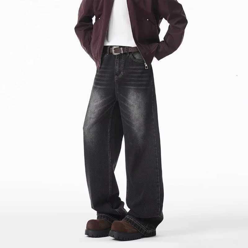 2025 New Retro Washed Straight-Leg Jeans For Men High Street Fashion Baggy Denim Pants Men Hip Hop Distressed Y2K Jeans X250718