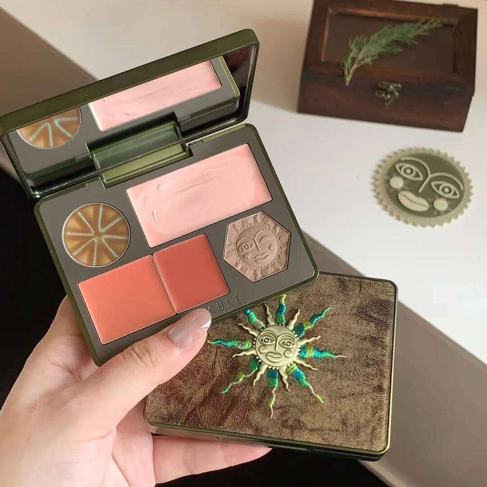 Makeup Girlcult All In One ltifunctional Face Palette Blush Highlighter Contour Bronzer Powder & Cream for Flawless Glow X250718