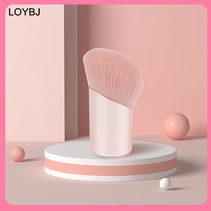 LOYBJ 1pcs Powder Makeup Brush Oblique Round Head Powder Foundation Blush Contour Brushes Professional Cosmetic Blending Tools 250716
