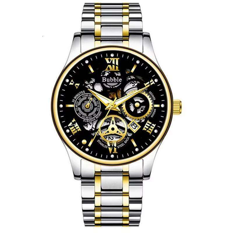 free shipping UTHAI Watch For Men Trendy High end Light Versatile Quartz Watches Waterproof Roman Hollow Relogio Masculino V009 free