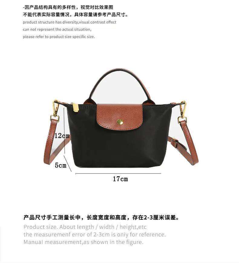 2024 Summer New Oxford Buttot Women's One Shoulder Handheld Crossbody Small Bag