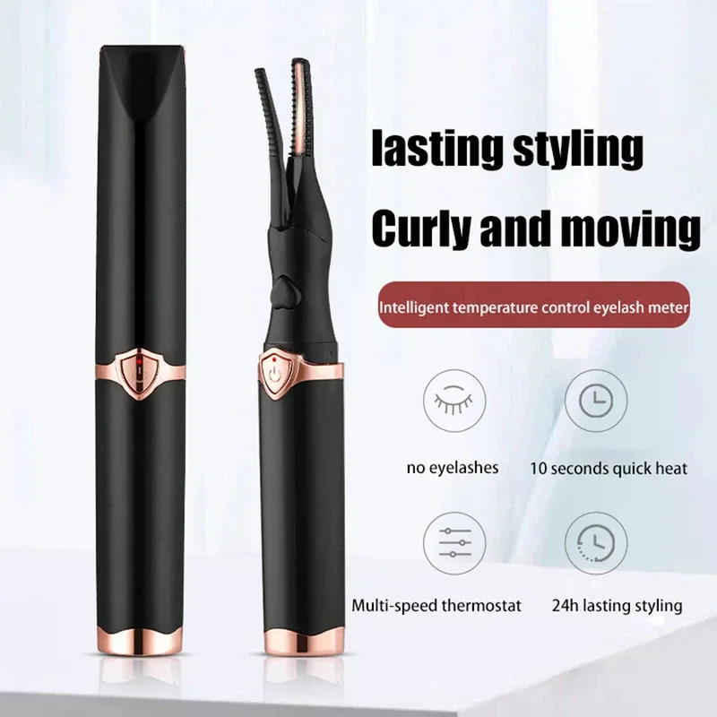 Portable 3 Temperature Mode Heated Eyelashes Curling Tool Electronic USB Natural Eye Lash Curler Beauty Supplies 250716
