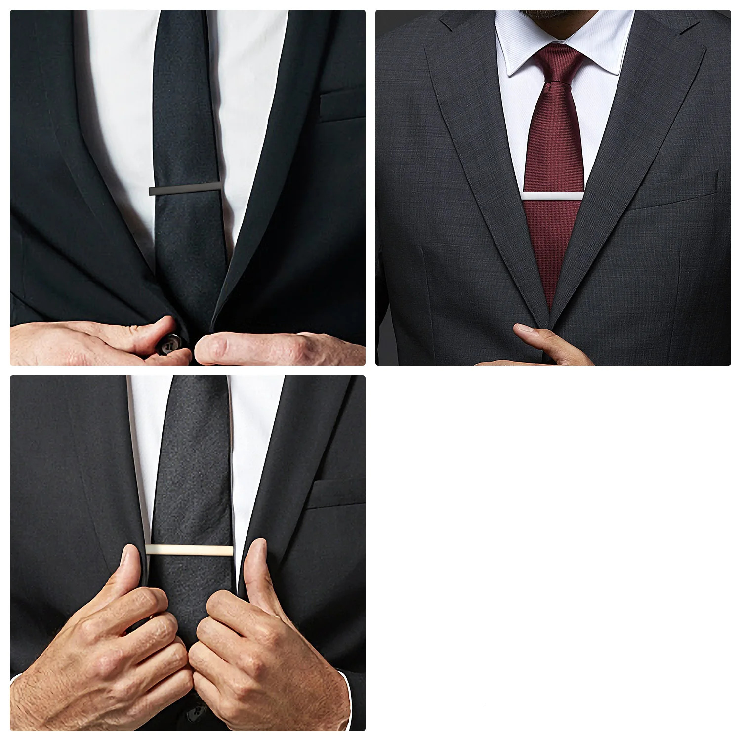 Minimalist Tie Clip For Men To Man Shirt 1PC Business Pin Pisa Ties Mens Cuff Fashion Jewelry Cufflink Classic 250715