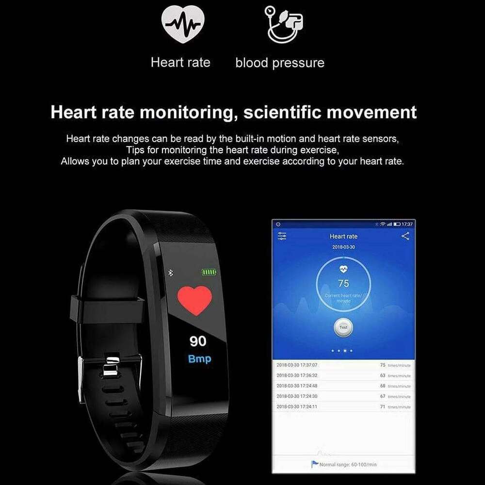 free shipping Smart Waterproof Nfc Sleep Detection Heart Rate Pressure Blood Oxygen Sports Pedometer Watch free shipping