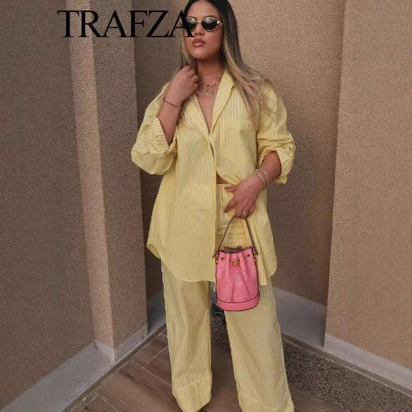 TRAFZA Long Sleeve Summer Sun Protection New French Design Sense Turn-Down Collar Loose Casual Shirt B5