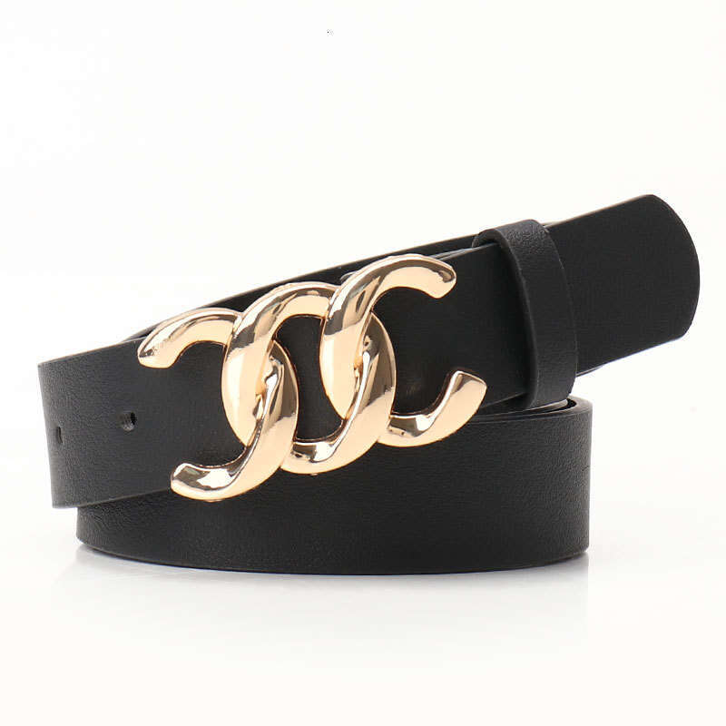 High-end Commuting Style Women's Versatile Coat Jeans Decorative Melard Alloy Plate Buckle Waist Belt for Women
