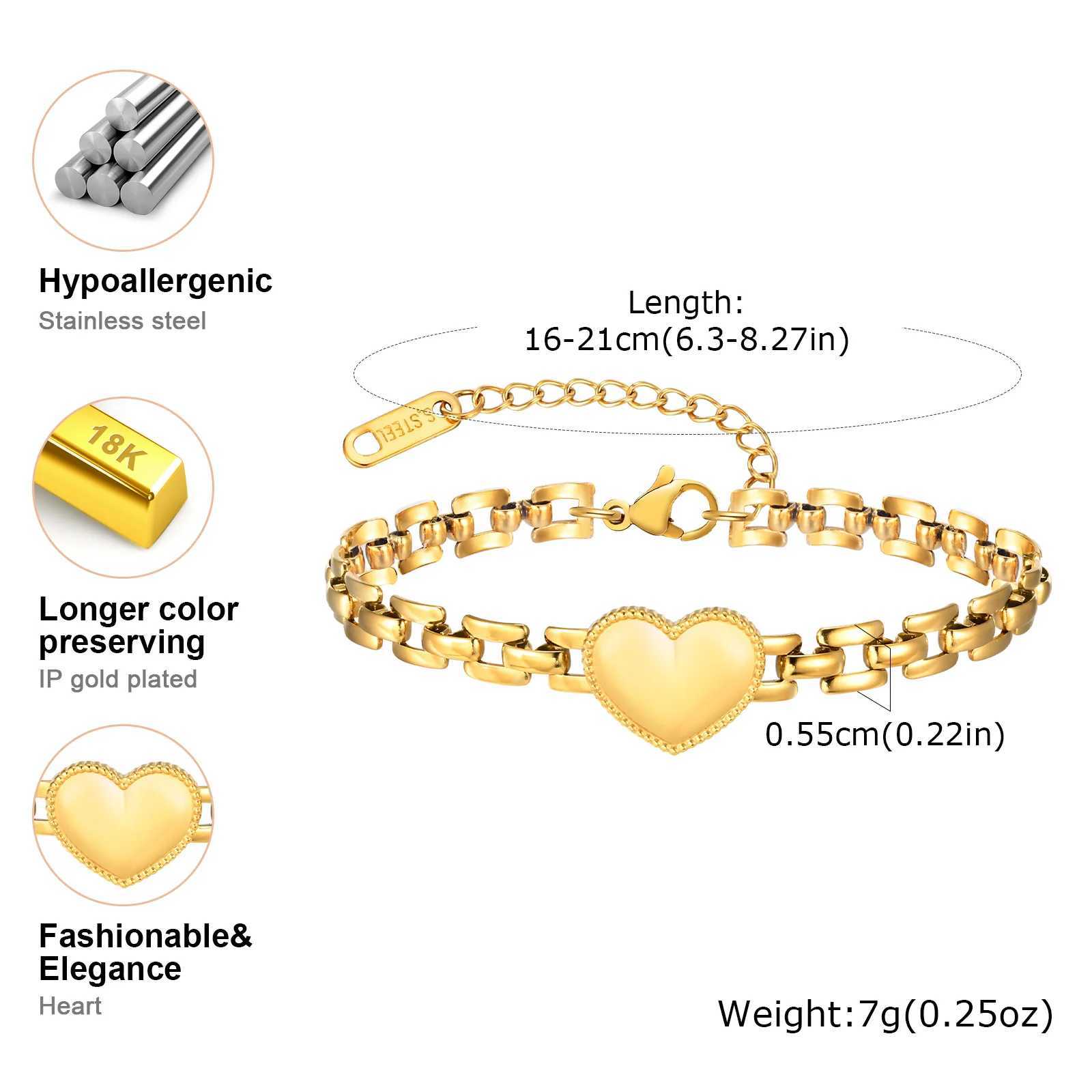 Trendy Love Bracelet for Wen Stainless Steel Strap Chain Bracelets Exquisite Party Jewelry Mothers Day Gift X2507181