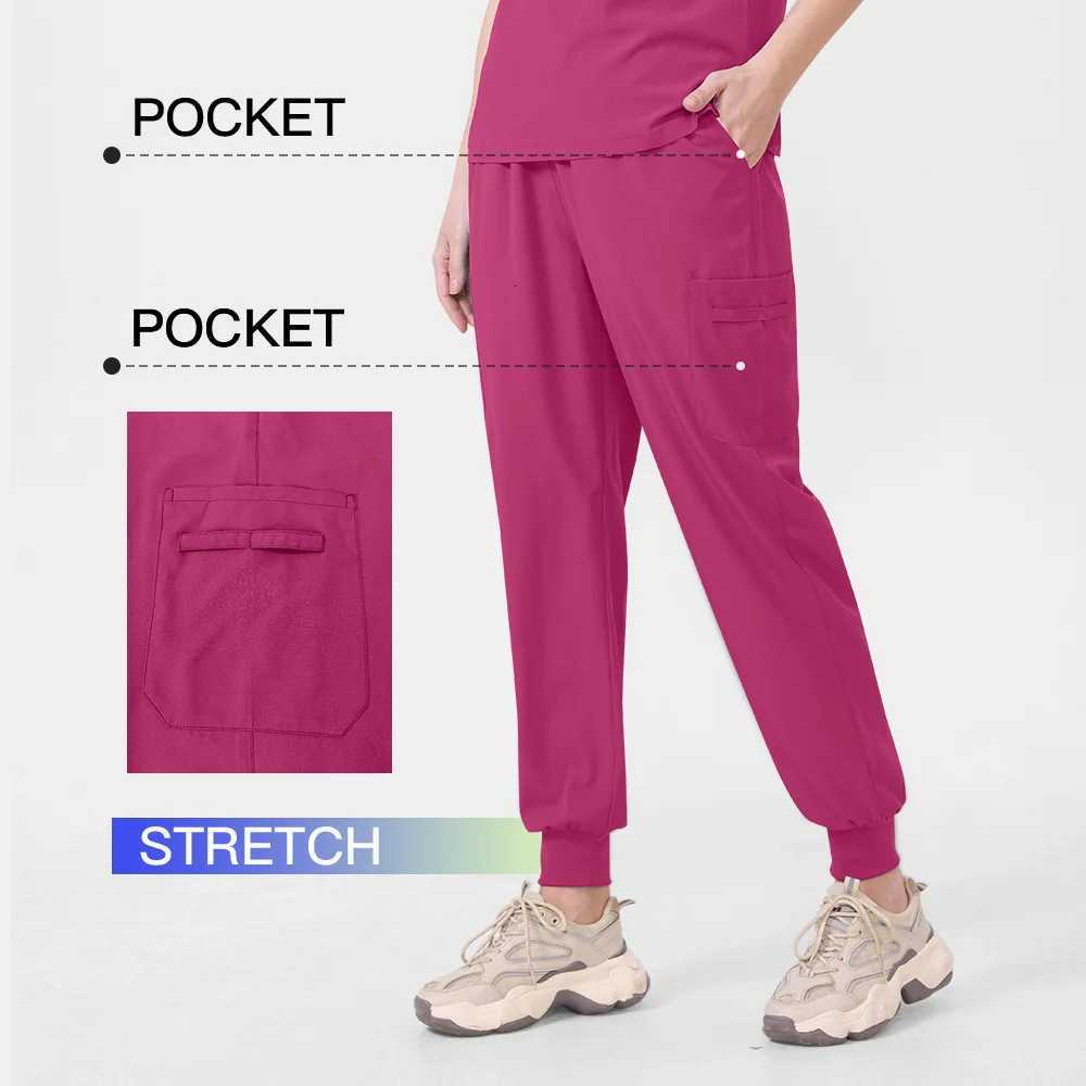 Slim Fit Medical Uniforms Hospital Women Scrubs Sets Doctors Nurses Accessories Dental Clinic Beauty Spa Salon Workear Clothes Z250718