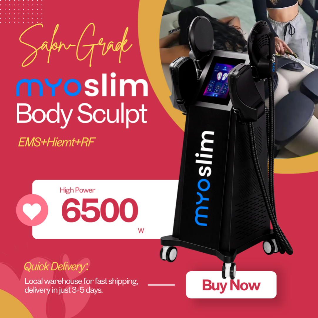 Professional 6500W RF Body Contouring Machine with High-Intensity Magnetic Pulse for Fat Burning and Muscle Toning Treatment