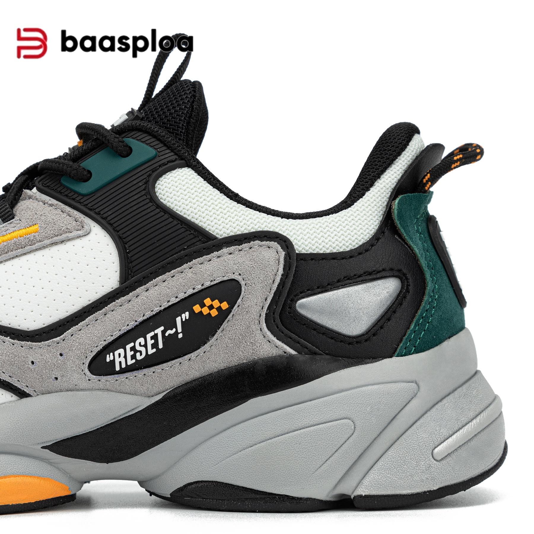 Baasploa Mens Running Shoes Lightweight Breathable Athletic Sneakers for Outdoor Sports Jogging Walking Gym Training Non Slip Durable Comfortable Casu