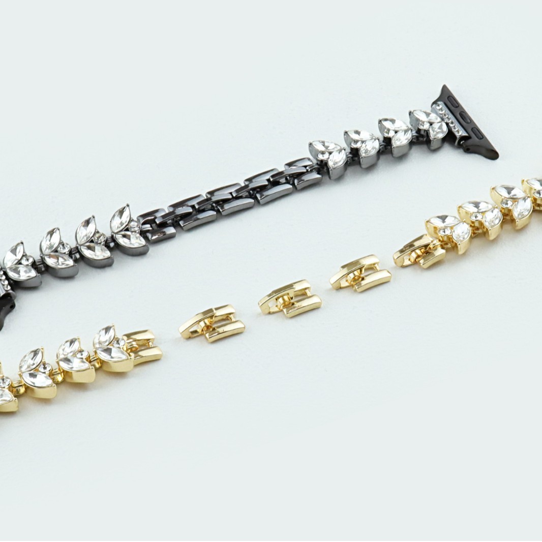 Metal strap for watch band shell diamond bracelet iwatch87654321SE 38 40 41 42 44 45MM Ultra fashion chain women wrist 240313