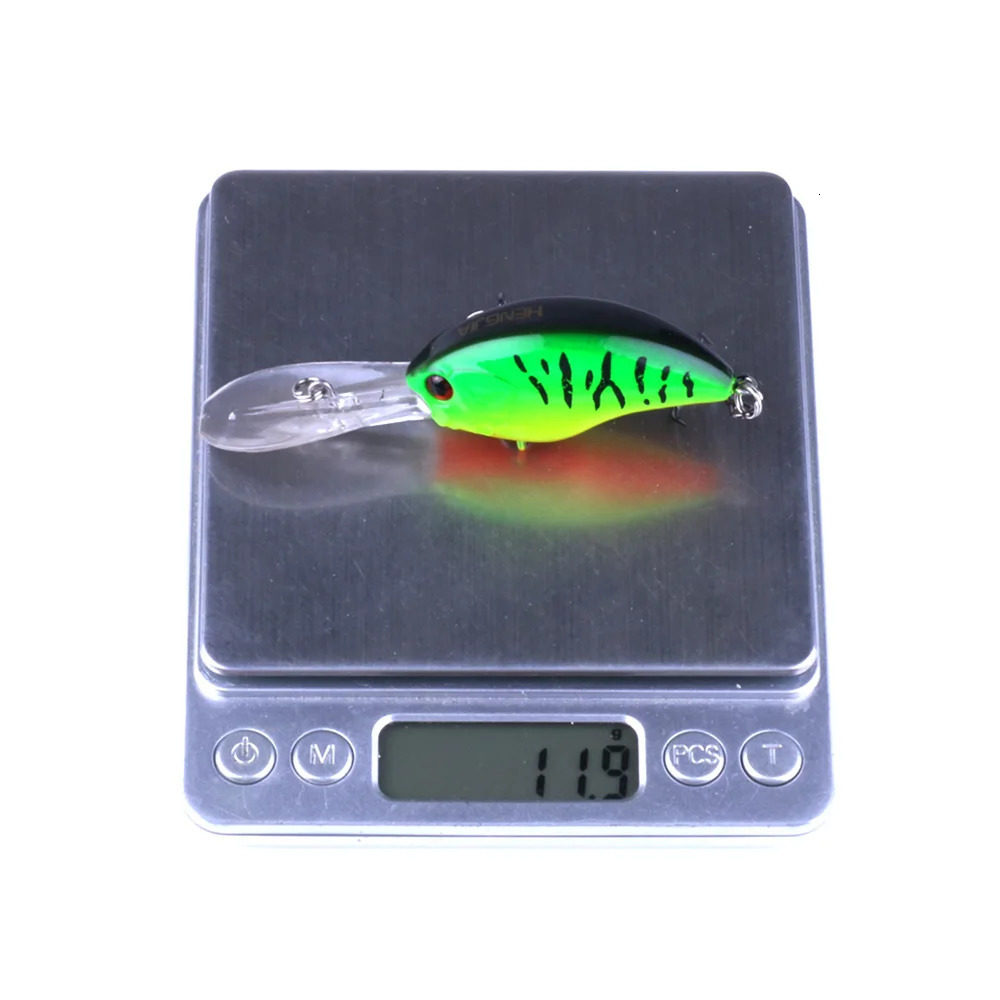 HENGJIA 13G 9CM Fishing Lures Rock Crank Bait Crankbait Minnow Bass Treble Hooks Swim Hard Lure Baits Wobbler Long Big Tongue y250708