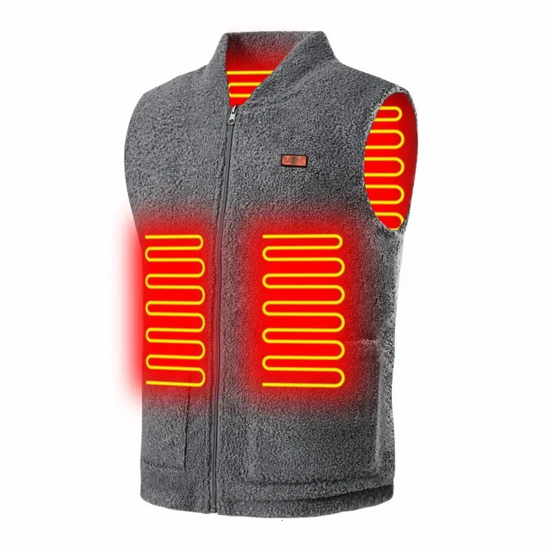 Winter USB Heated Vest 3-speed Adjustable Temperature Self-heating Vest Washable Sleeveless Heating Jacket for Outdoor Sport 250716