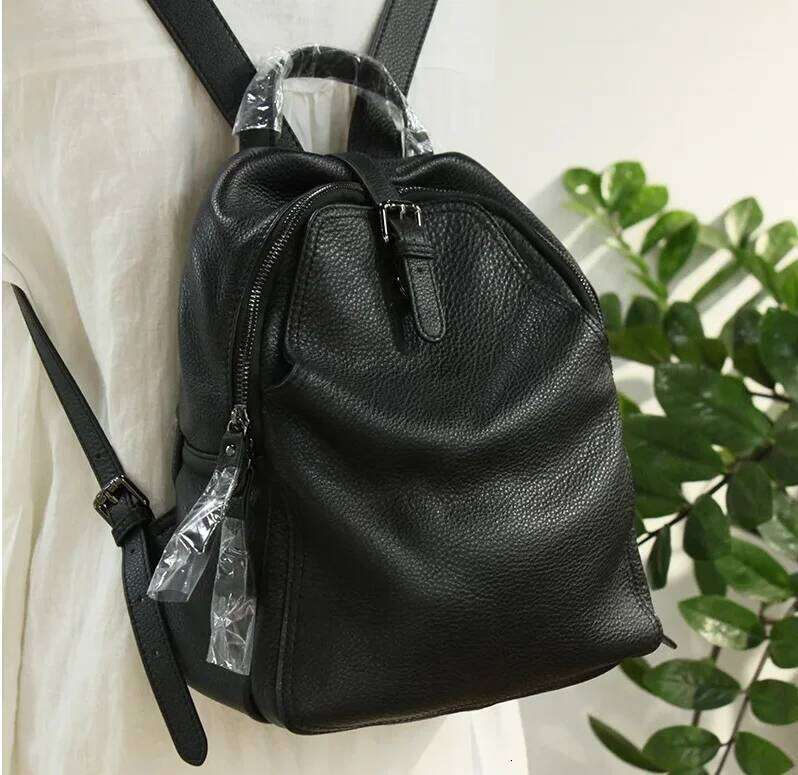 Genuine Leather HOT SALE Anti Theft Big Design Backpacks Women High Quality Travel Backpack with Purse