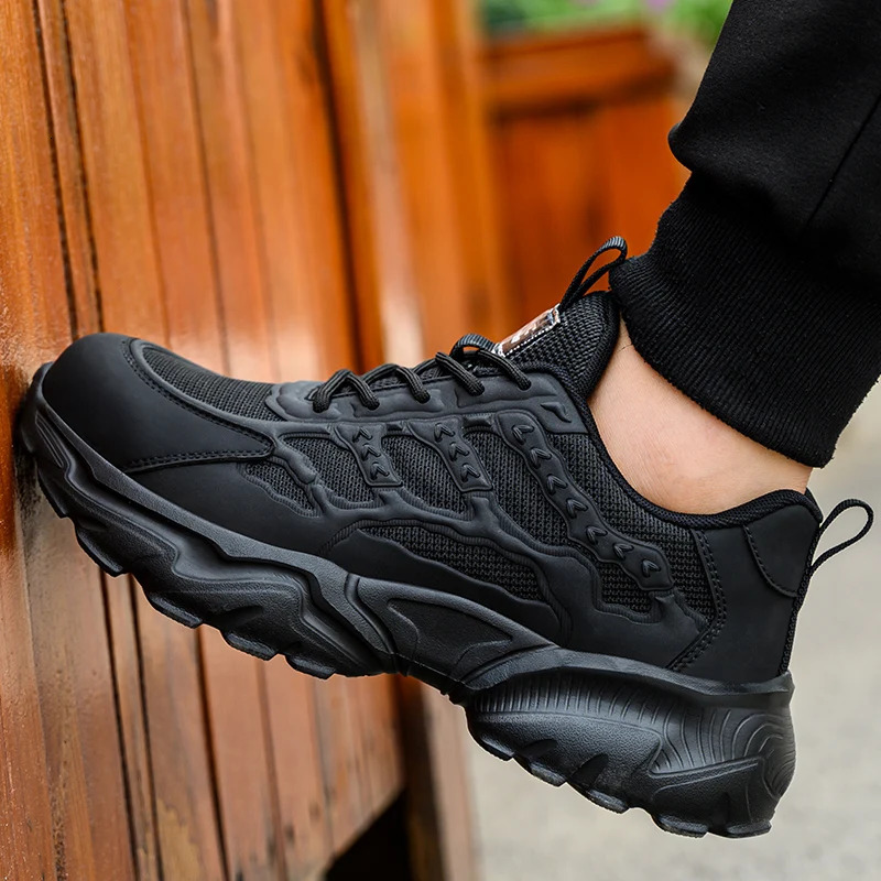 Work Safety Shoes For Men Lightweight Protective Sneakers Breathable AntiPuncture Shoe 250717