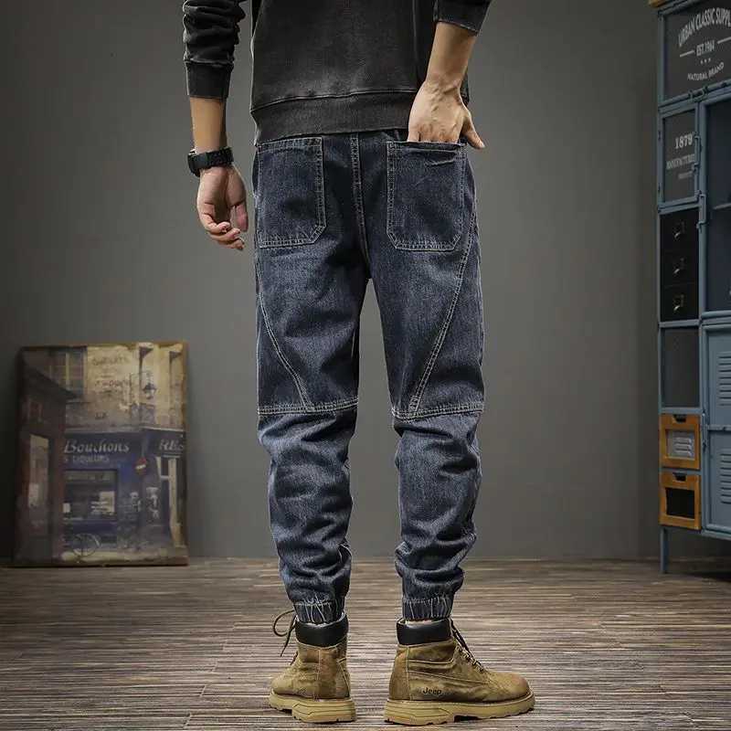 Loose Tapered Man Cowboy Pants Harem Jeans For Men Baggy Y 2k Vintage Stylish 2024 Korean Autumn Trousers Promotion Hot Cheap XS X250718