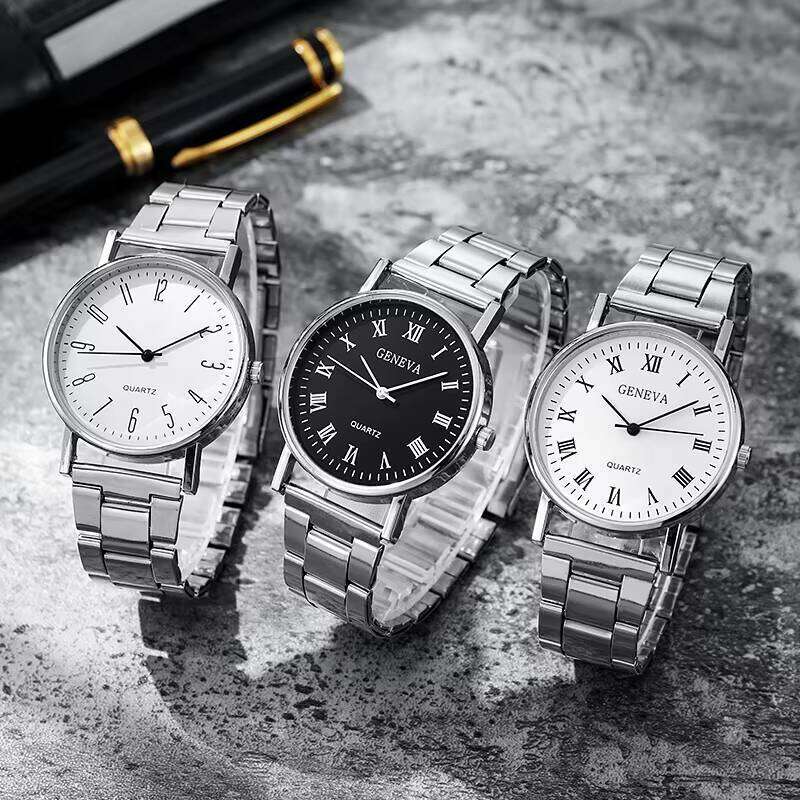 Men's Quartz Watch - 38mm Stainless Steel Casual Watch with Waterproof Dress Watch | Digital/Analog Display(6 Styles)