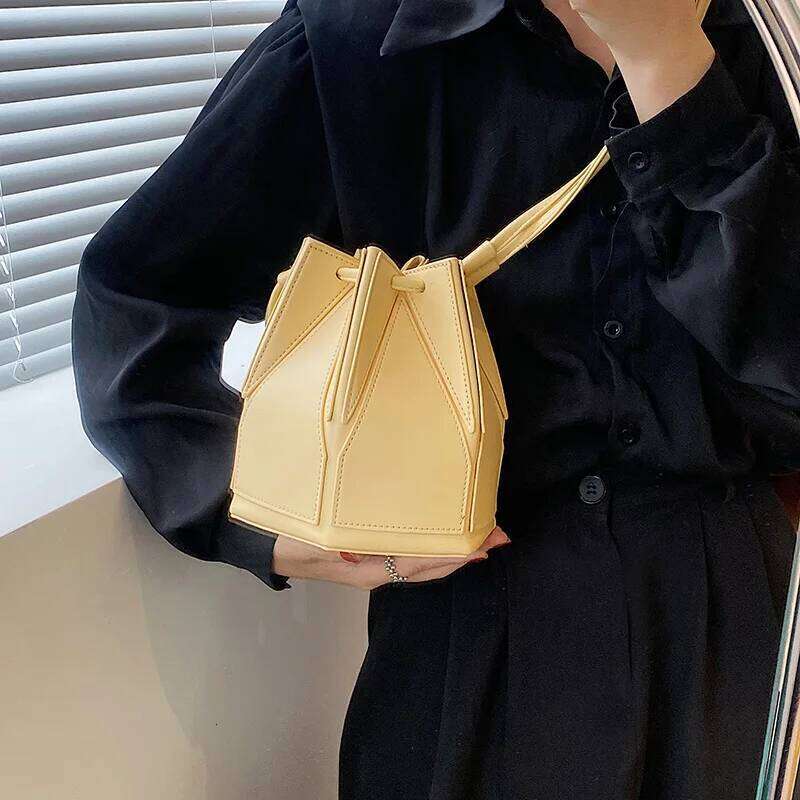 Designer Bag Brand Folding Bucket For Women High Quality Shoulder Fashion Purse And Handbag Designer Geometric Crossbody Bag Satchel