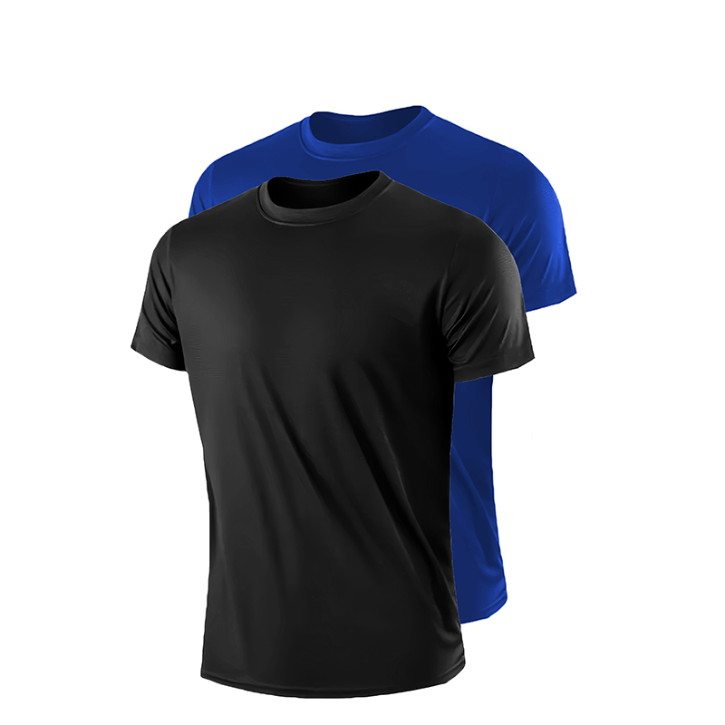 Mens Summer T shirt Black with other colors two piece suit(Suitable for young men and women)