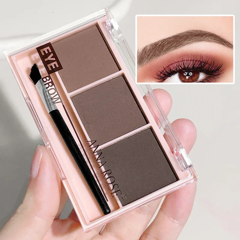 3-Shade Eyebrow Powder Palette - Long-Lasting Waterproof and Sweat-Proof Natural Eyebrow Powder for All Skin Types 250712