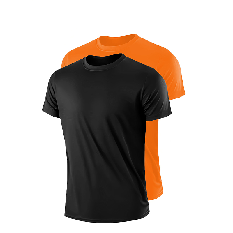 Mens Summer T shirt Black with other colors two piece suit(Suitable for young men and women)