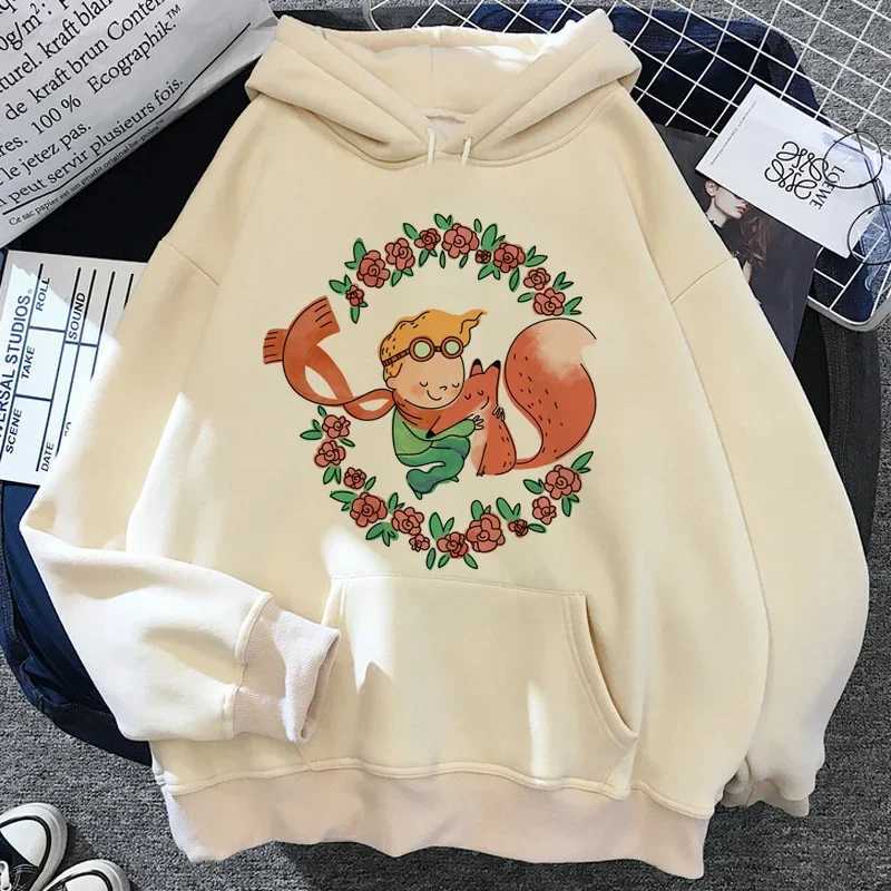 The Little Prince Hoodies Women Long Sleeve Top Anime Harajuku Streetwear Clothes Hood Women Japanese Clothing XJ250717