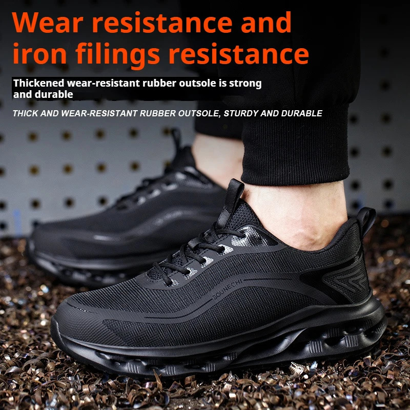 Mens Safety Shoes AntiImpact AntiPiercing Lightweight Work Boots Breathable Sporty n for Outdoor Shoes 250717