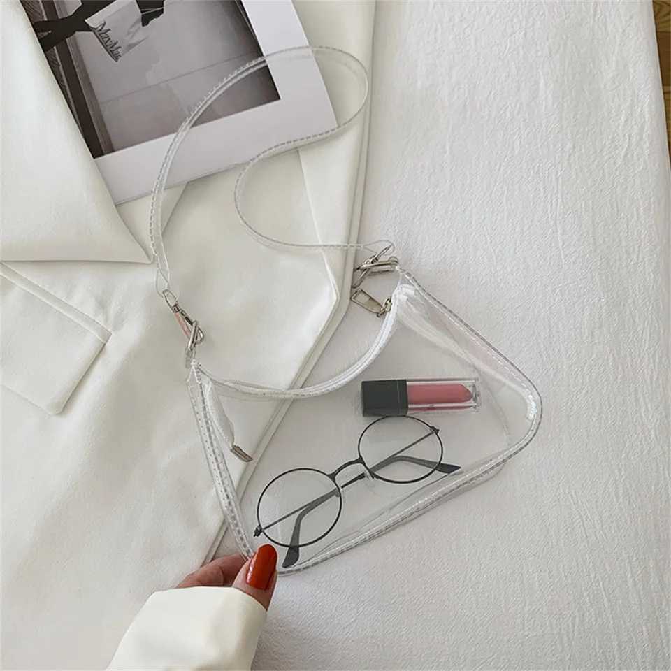 Fi Vintage Ladies Jelly Solid Color Clear Underarm Bag Casual Women Handbags Purse Mobile Phone Shoulder Bag Fival Gifts XJ250718