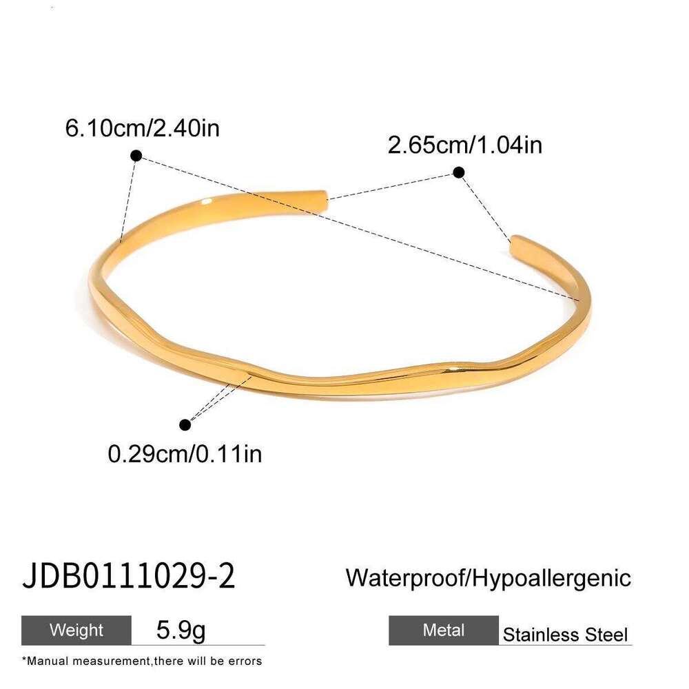 Jieding Titanium Non-Fading Bangle Stackable Hand Accessories Stainless Steel Jewelry Bracelet
