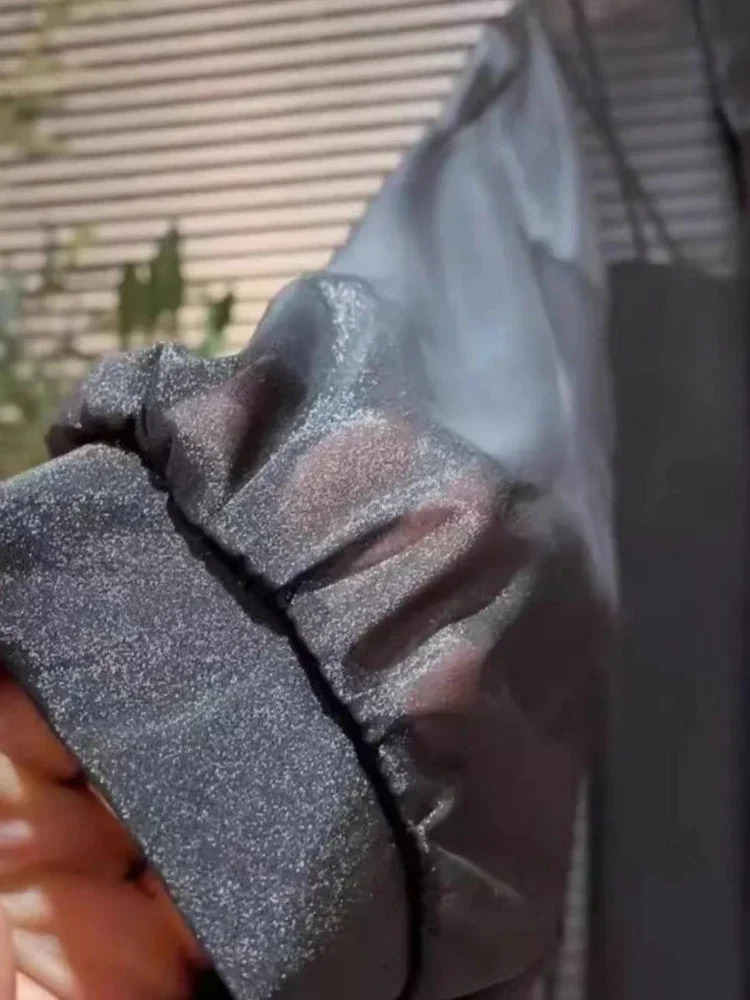 Plus Size Womens Shirts 2025 Summer Breathable and SunProof Ice Silk with Button Thin Loose Sheer Chiffon Blouses Long Sleeve 250707