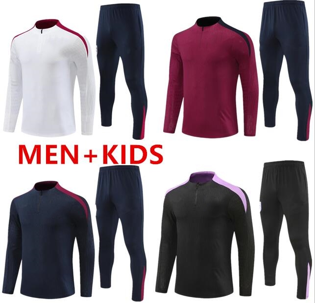 25 26 ENGLAND tracksuit soccer jersey training suit KANE STERLING ZIYECH MOUNT FODEN SAKA 24/25 ENGLAND training suit MEN KIDS national football sets uniform